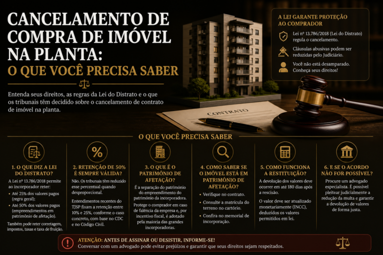 CANCELAMENTO DE COMPRA DE IMÓVEL NA PLANTA: O QUE VOCÊ PRECISA FAZER