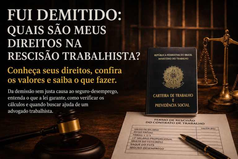 Fui demitido: quais são meus direitos na rescisão trabalhista?