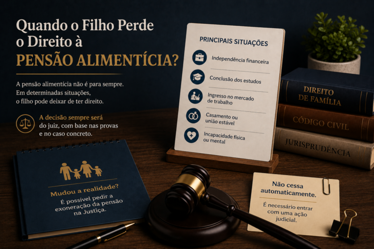 Quando o filho perde o direito à pensão alimentícia?