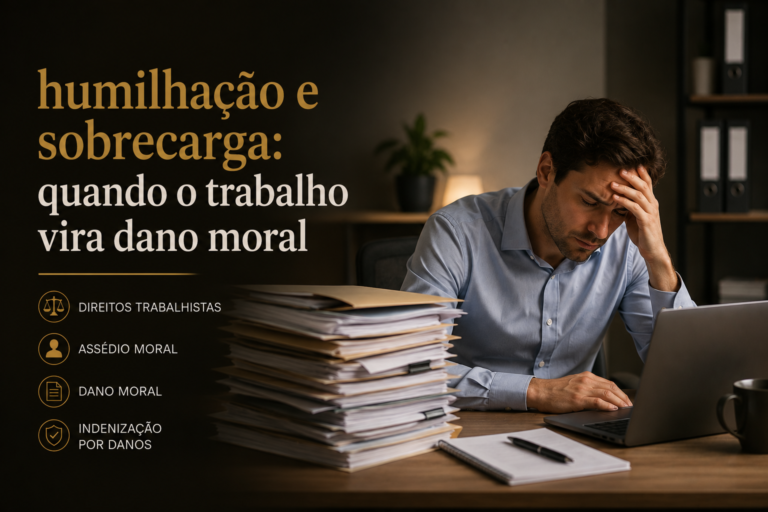 Assédio, humilhação, sobrecarga: quando o trabalho vira dano moral